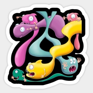 If lava lamps could talk Sticker